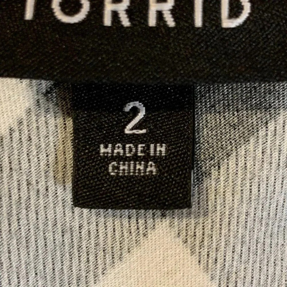 Torrid Women's‎ Babydoll Stretch Challis Zip-Front Tunic Top Size XL - Picture 8 of 12